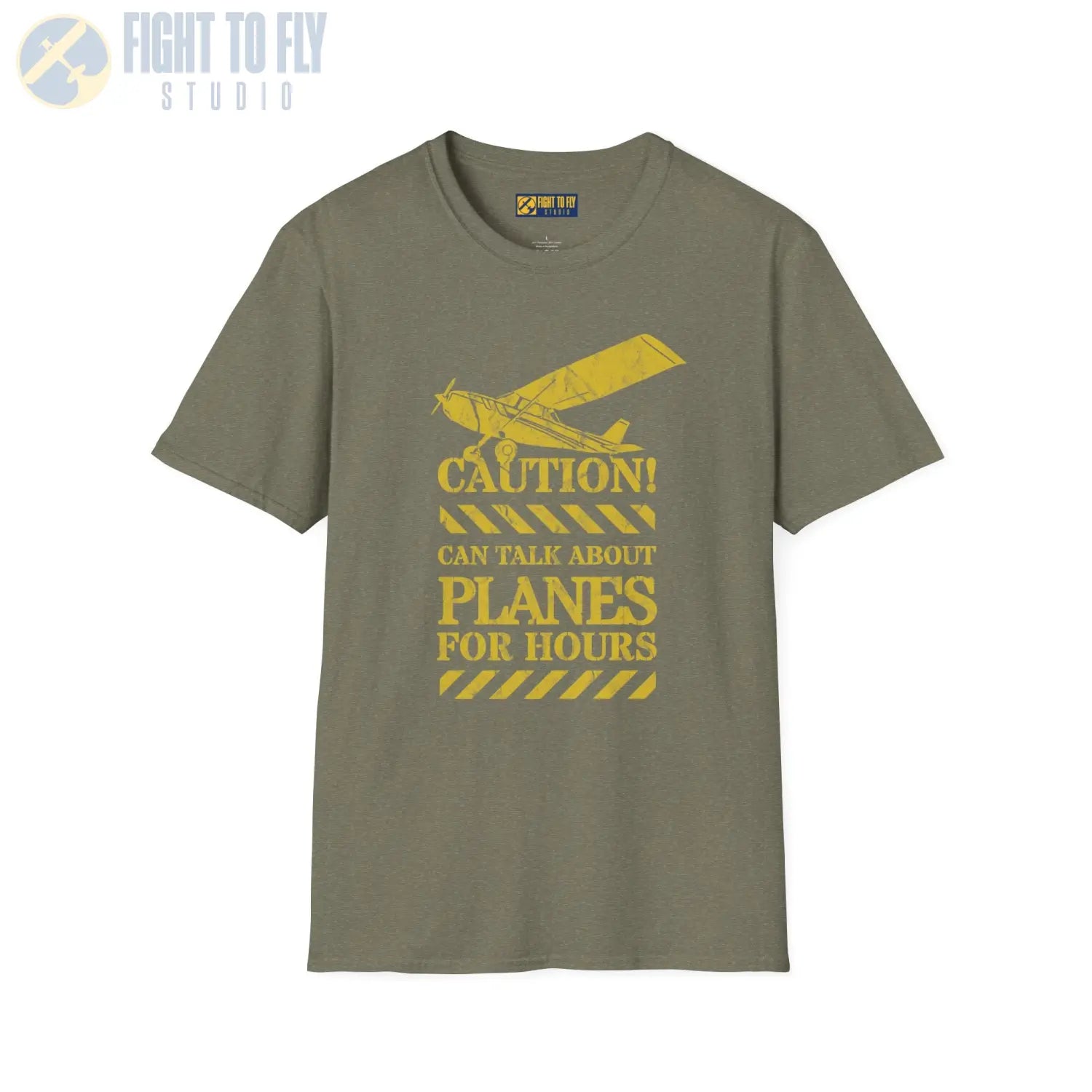 Caution! Can Talk About Planes for Hours - T-Shirt - Pilot gifts - WWII warbird t-shirt
