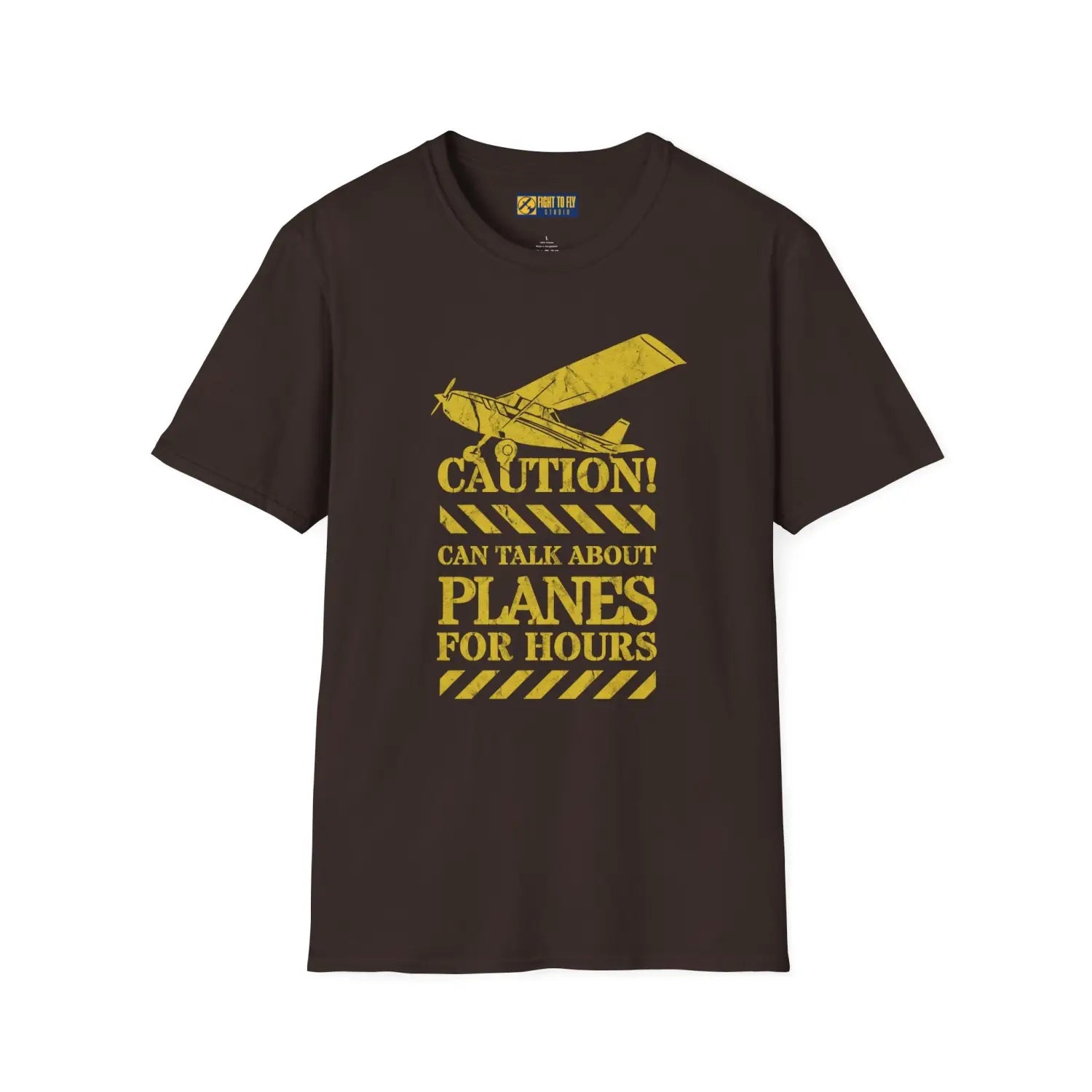 Caution! Can Talk About Planes for Hours - T-Shirt - Pilot gifts - WWII warbird t-shirt