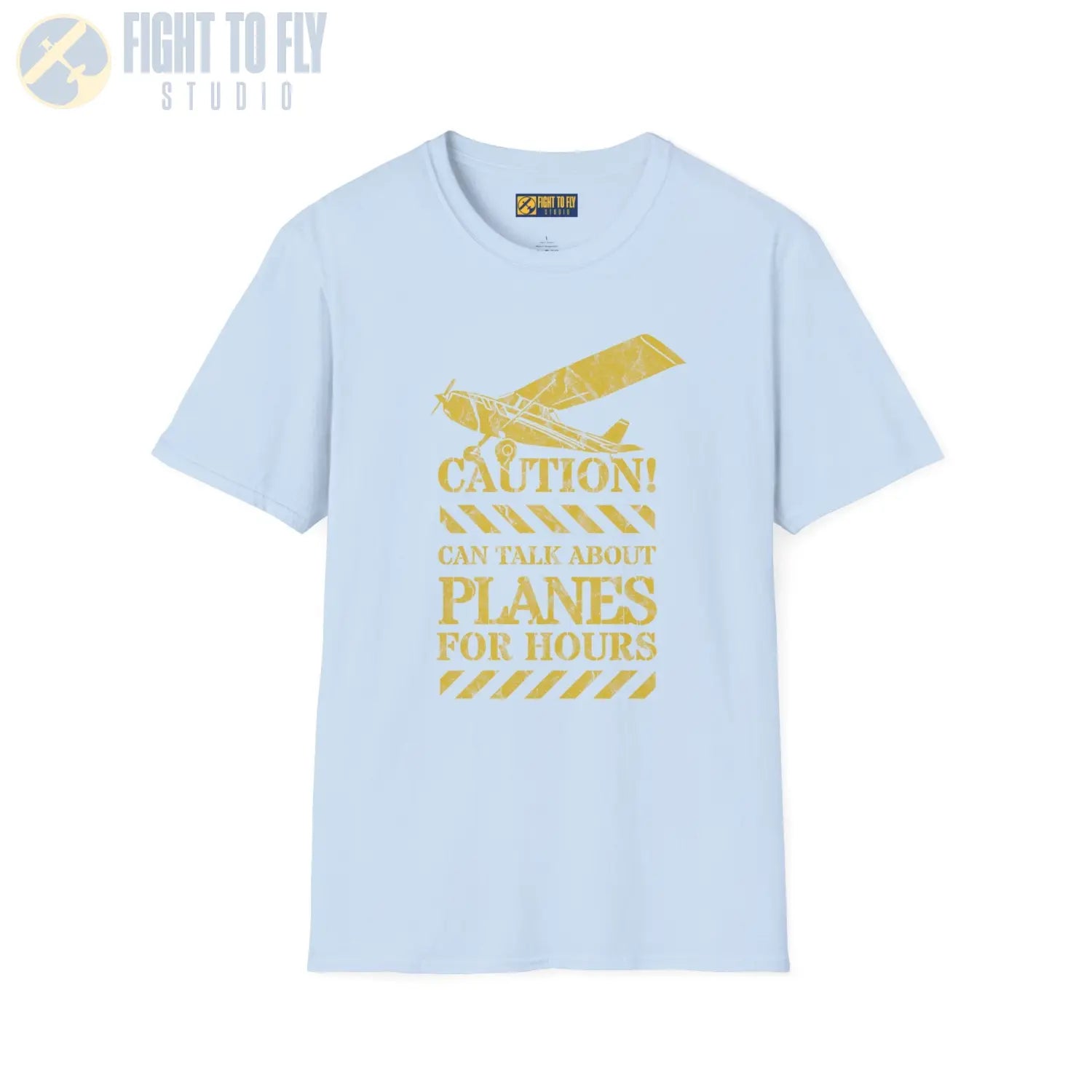 Caution! Can Talk About Planes for Hours - T-Shirt - Pilot gifts - WWII warbird t-shirt