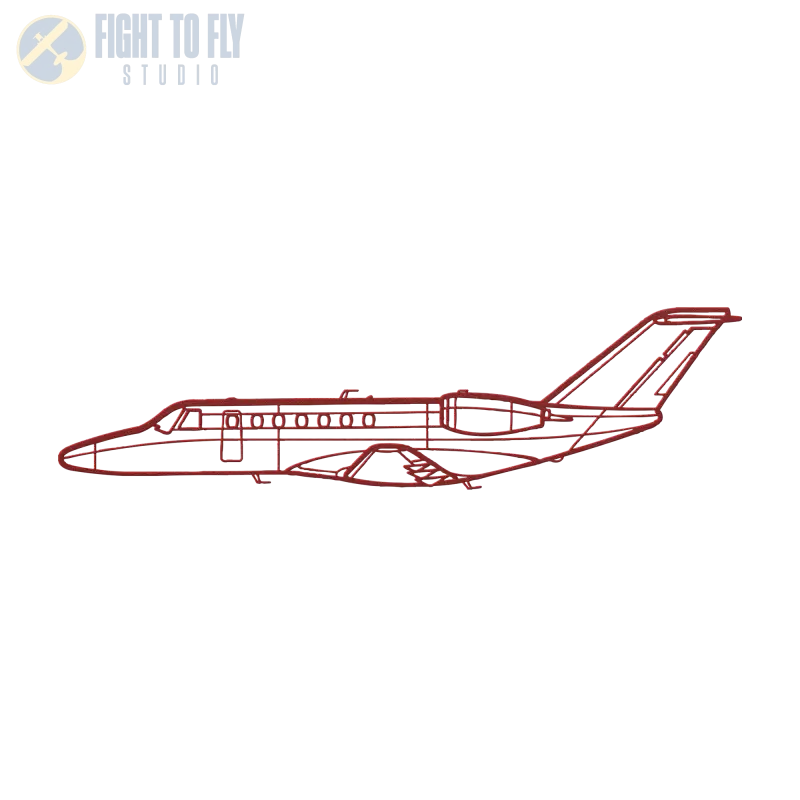 CE 525B Die Cut Metal Wall Art - Sign - Pilot gifts - WWII warbird t-shirt