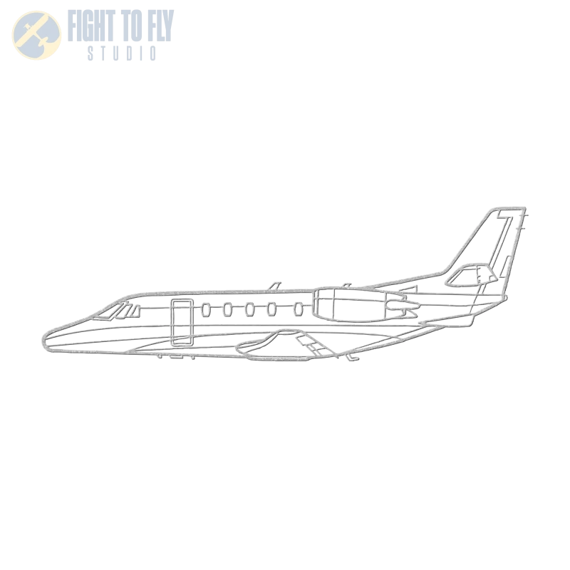 CE-560XL Die Cut Metal Wall Art - Sign - Pilot gifts - WWII warbird t-shirt
