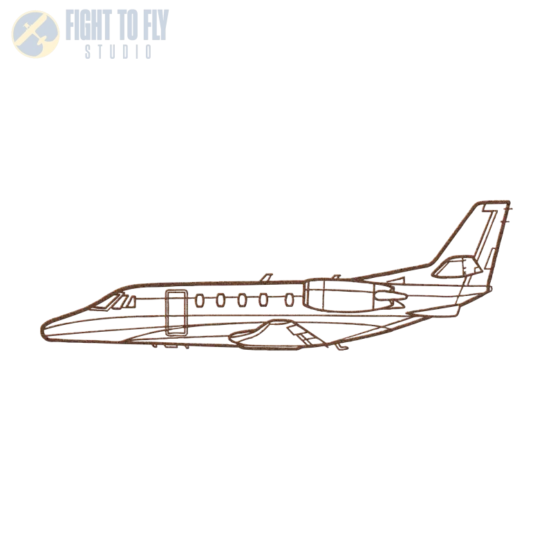 CE-560XL Die Cut Metal Wall Art - Sign - Pilot gifts - WWII warbird t-shirt