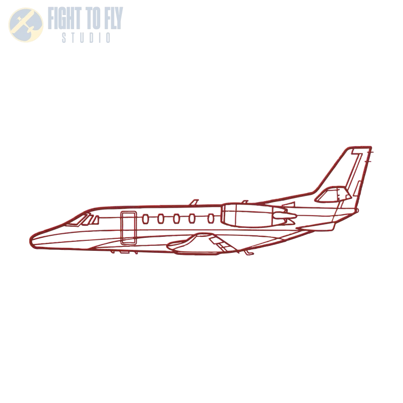 CE-560XL Die Cut Metal Wall Art - Sign - Pilot gifts - WWII warbird t-shirt