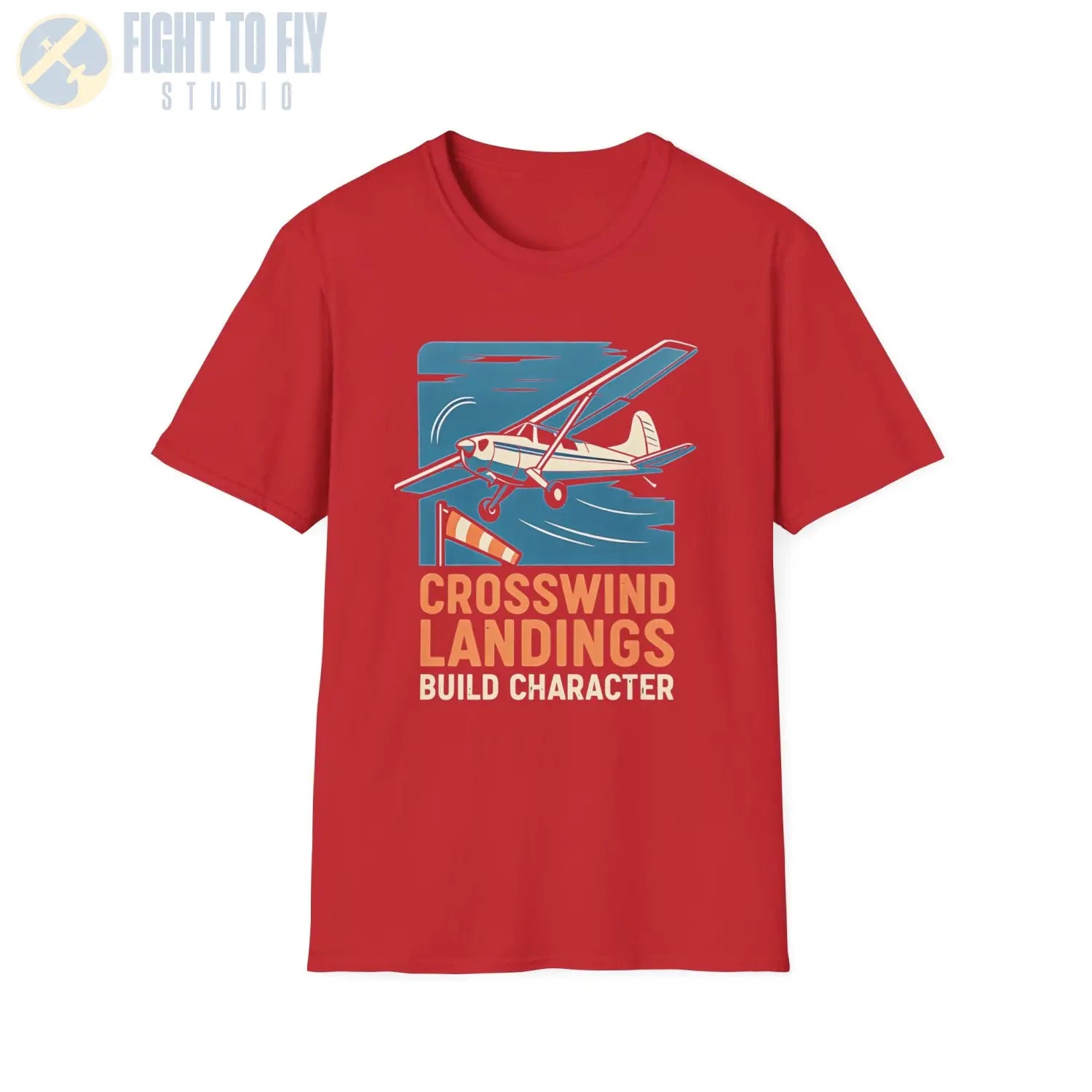 Crosswind Landings Premium T-Shirt - Pilot gifts - WWII warbird t-shirt