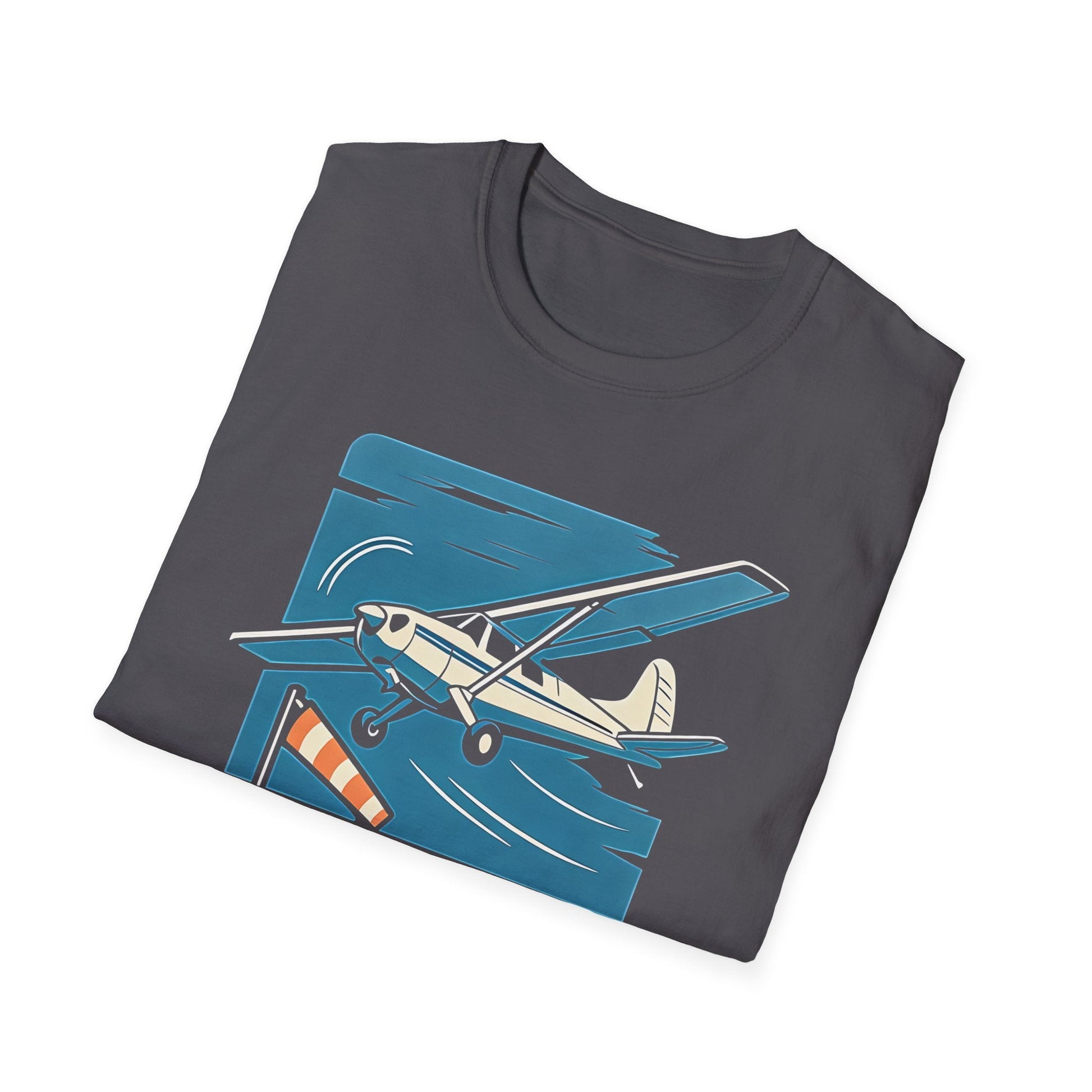 Cessna 170 Premium T-Shirt – “Crosswind Landings Build Character” Taildragger Tee - Pilot gifts - WWII warbird t-shirt