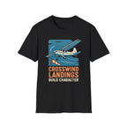 Crosswind Landings Premium T-Shirt - Pilot gifts - WWII warbird t-shirt