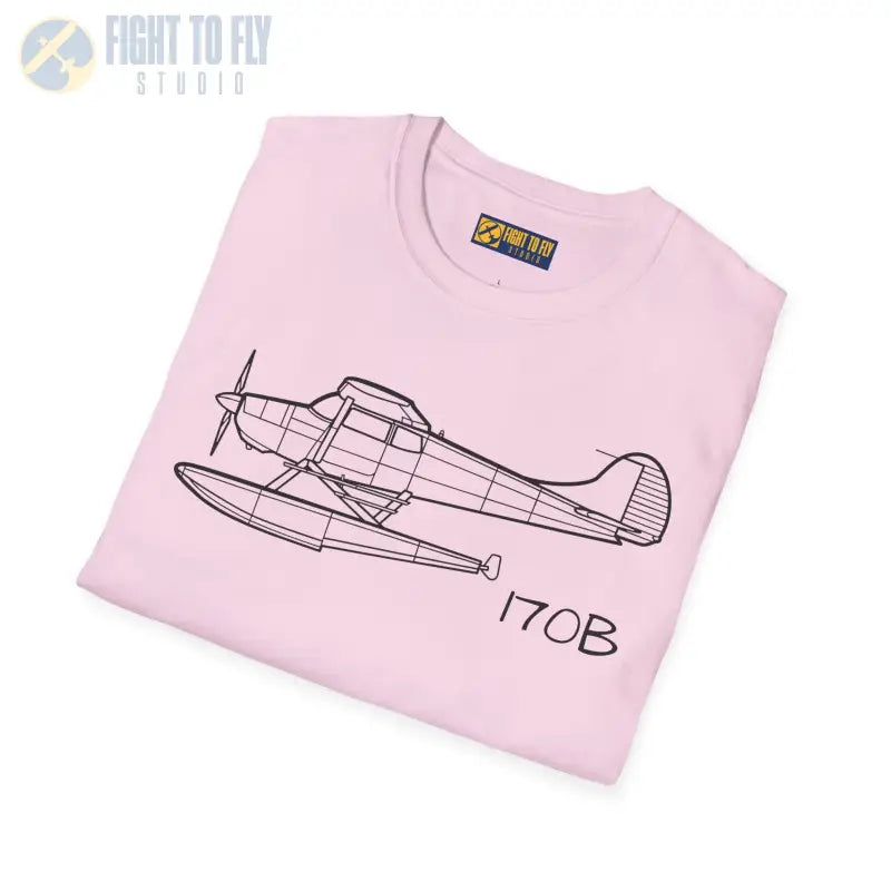 Cessna 170B Floatplane T-Shirt – Classic Taildragger on Floats Tee - Pilot gifts - WWII warbird t-shirt