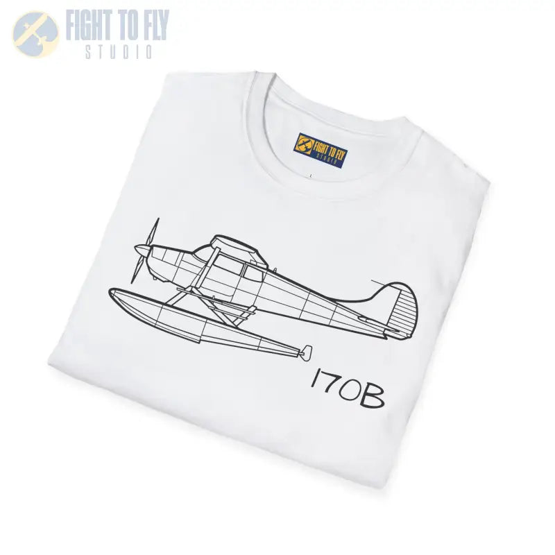 Cessna 170B Floatplane T-Shirt – Classic Taildragger on Floats Tee - Pilot gifts - WWII warbird t-shirt