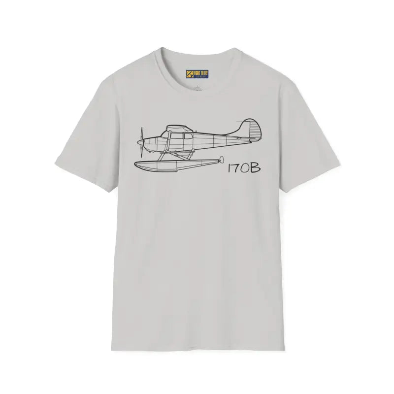 Cessna 170B Floatplane T-Shirt – Classic Taildragger on Floats Tee - Pilot gifts - WWII warbird t-shirt