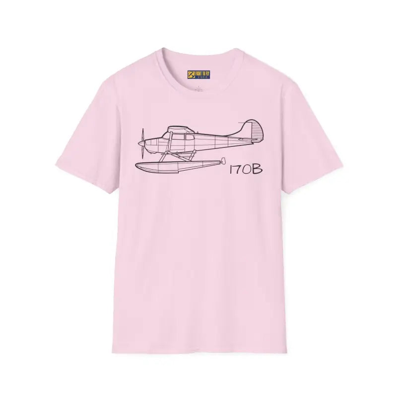 Cessna 170B Floatplane T-Shirt – Classic Taildragger on Floats Tee - Pilot gifts - WWII warbird t-shirt