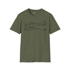 Cessna 170B Floatplane T-Shirt - Pilot gifts - WWII warbird t-shirt