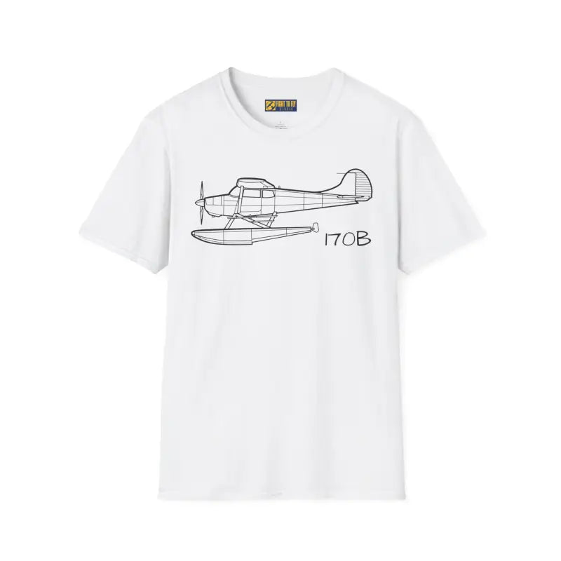 Cessna 170B Floatplane T-Shirt – Classic Taildragger on Floats Tee - Pilot gifts - WWII warbird t-shirt