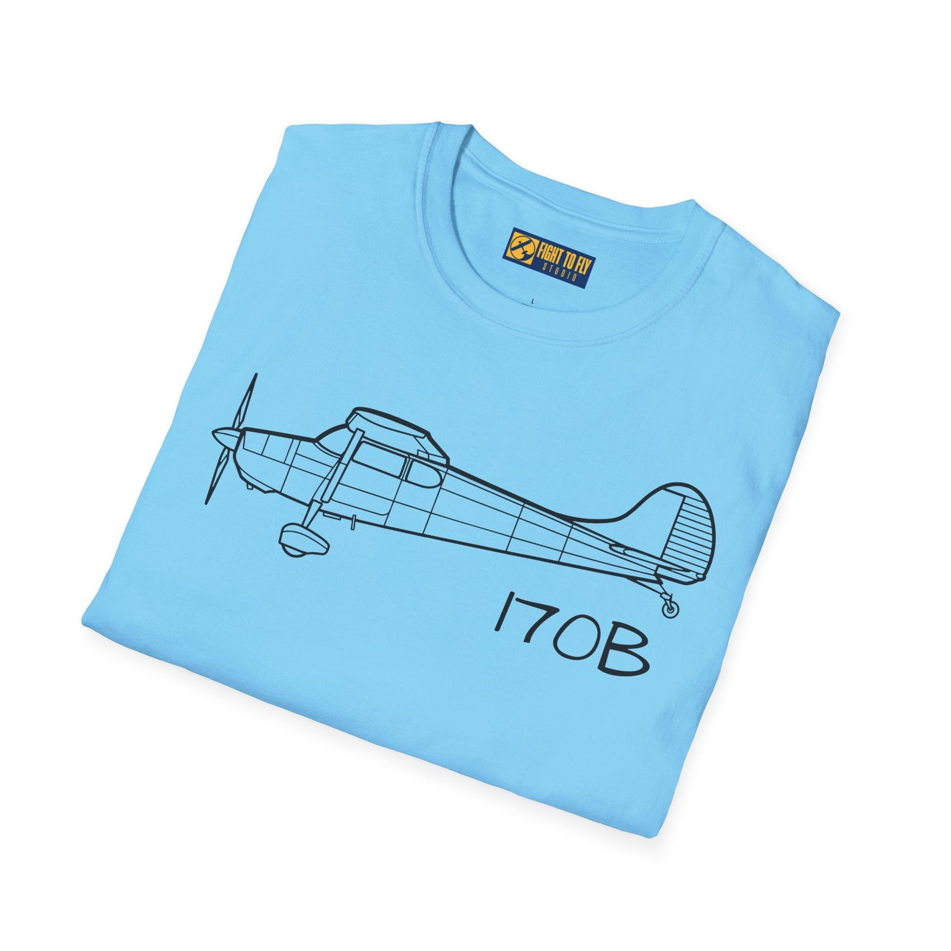 Cessna 170B T-Shirt – Vintage Taildragger Aviation Tee - Pilot gifts - WWII warbird t-shirt
