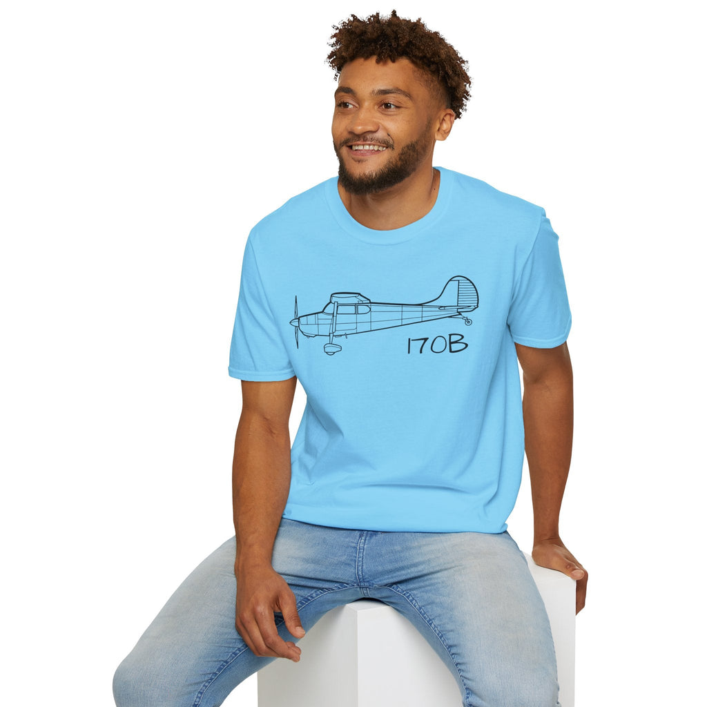 Cessna 170B T-Shirt – Vintage Taildragger Aviation Tee - Pilot gifts - WWII warbird t-shirt