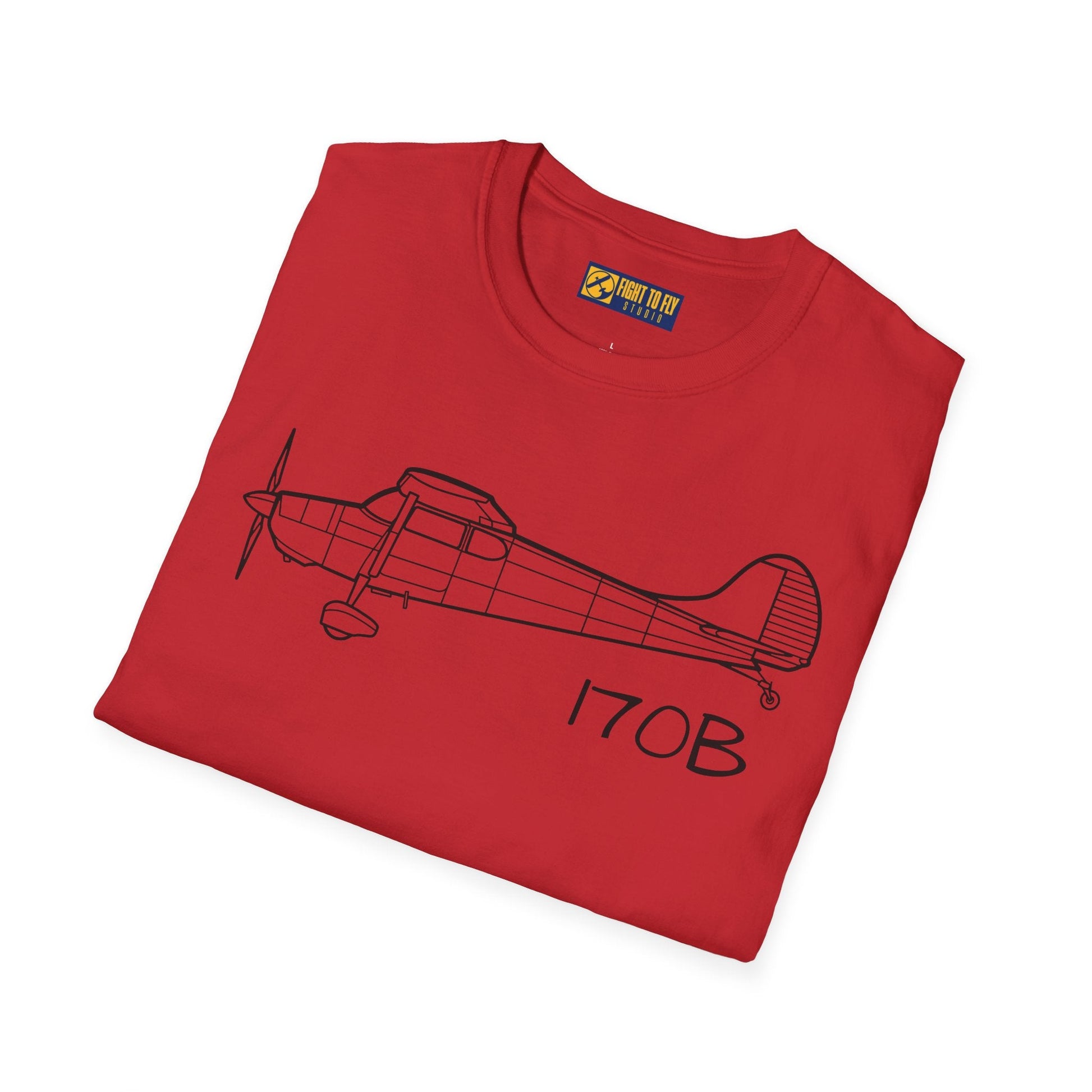 Cessna 170B T-Shirt – Vintage Taildragger Aviation Tee - Pilot gifts - WWII warbird t-shirt