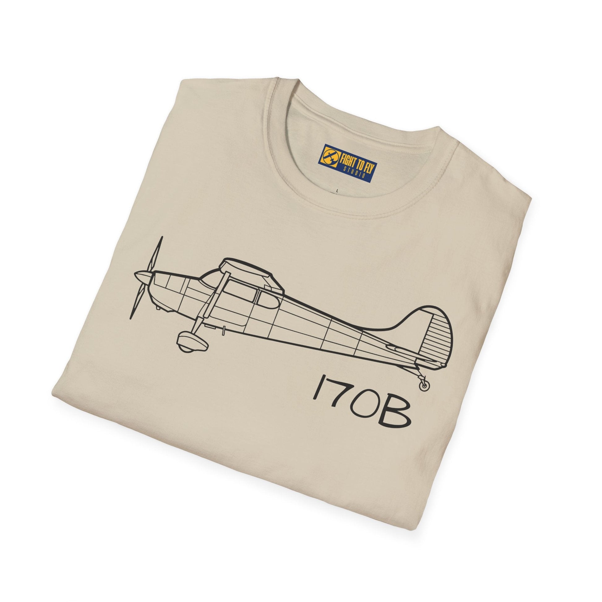 Cessna 170B T-Shirt – Vintage Taildragger Aviation Tee - Pilot gifts - WWII warbird t-shirt