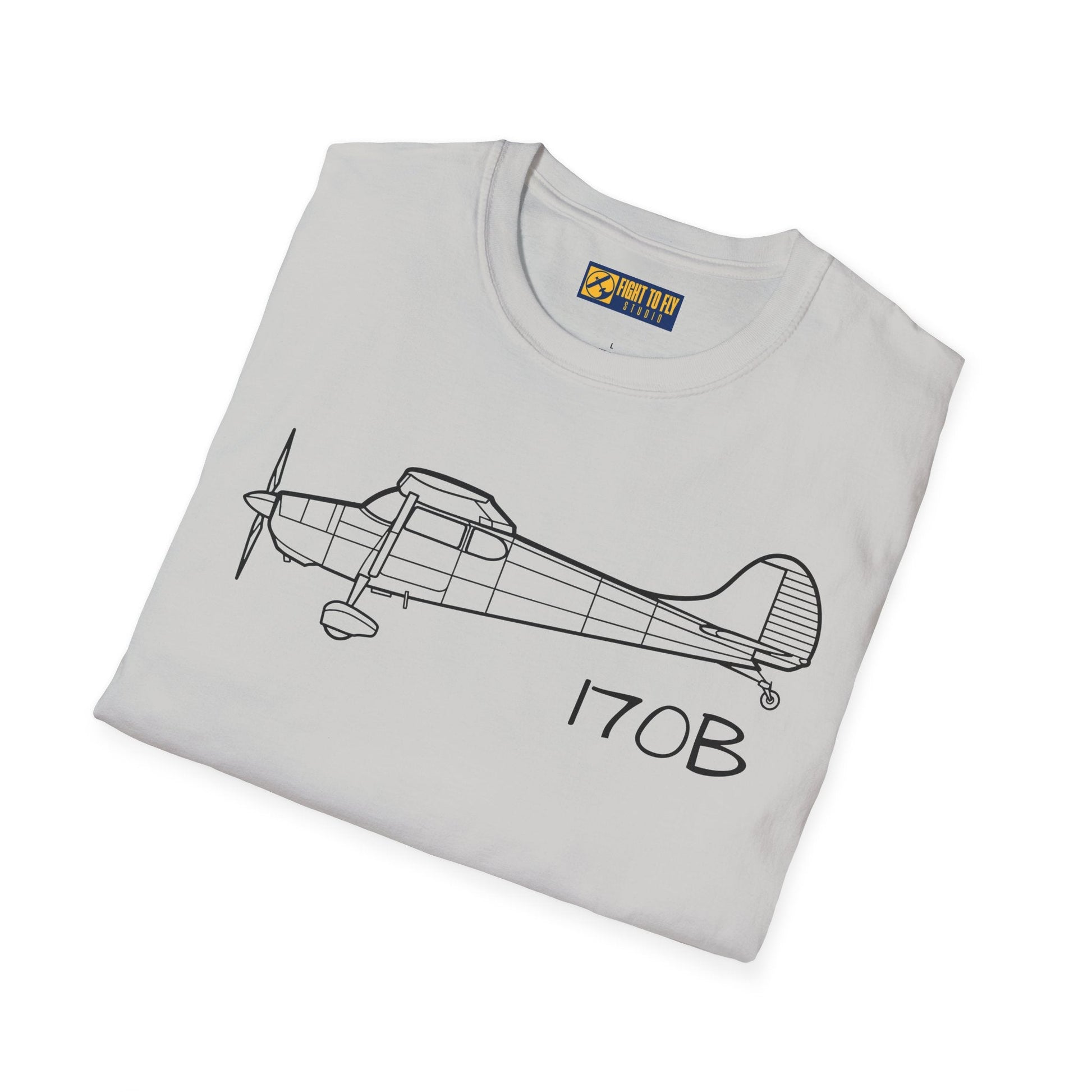 Cessna 170B T-Shirt – Vintage Taildragger Aviation Tee - Pilot gifts - WWII warbird t-shirt