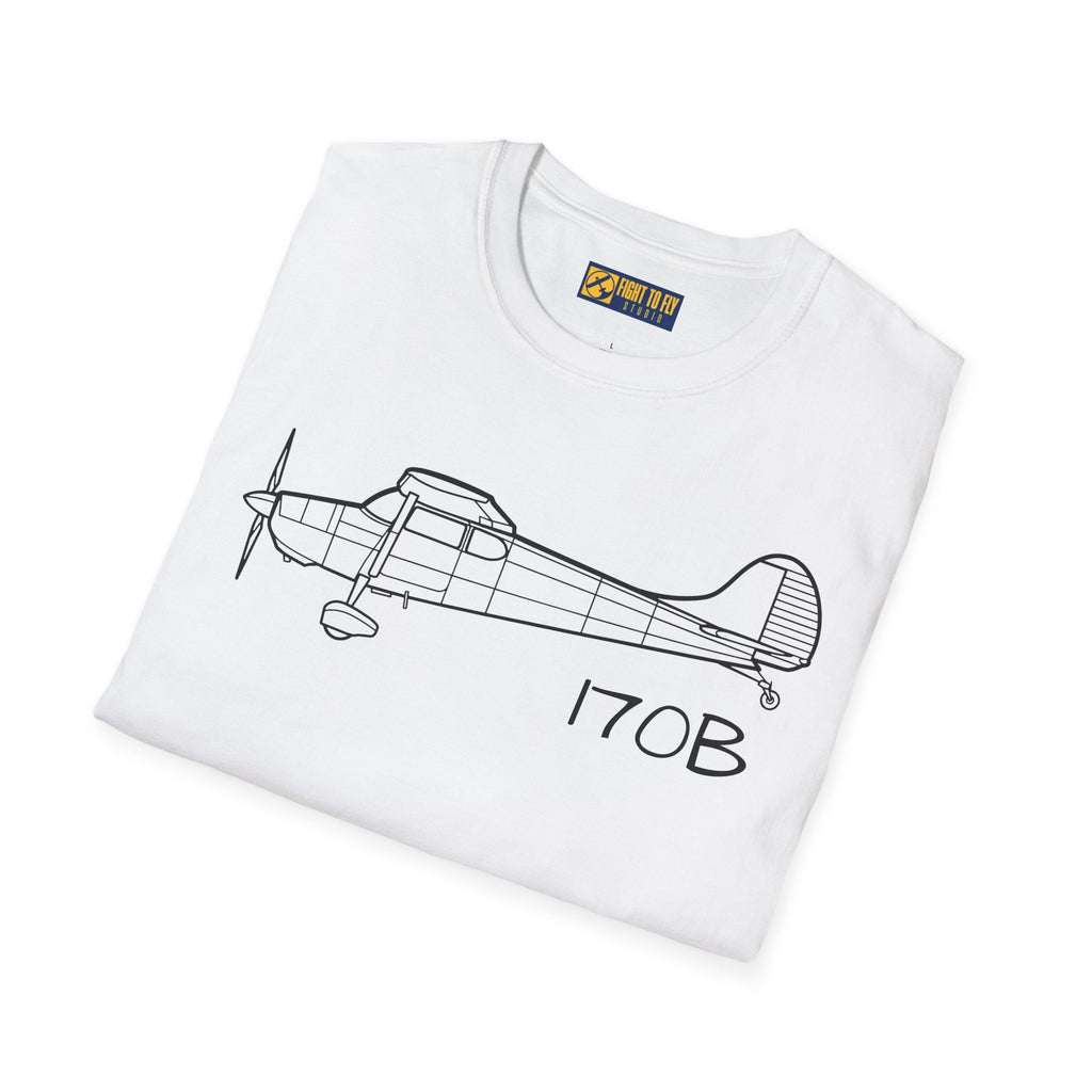 Cessna 170B T-Shirt – Vintage Taildragger Aviation Tee - Pilot gifts - WWII warbird t-shirt