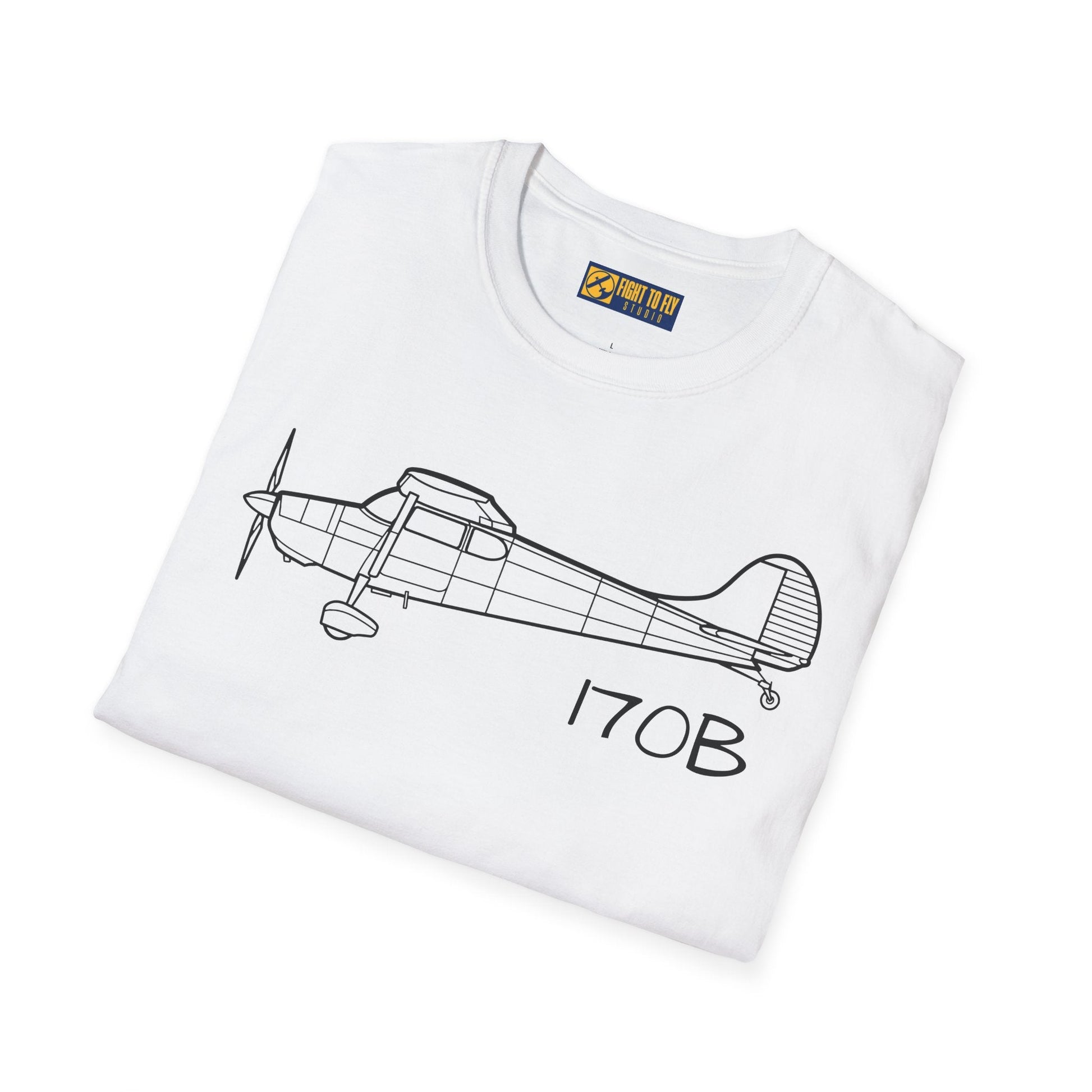 Cessna 170B T-Shirt – Vintage Taildragger Aviation Tee - Pilot gifts - WWII warbird t-shirt