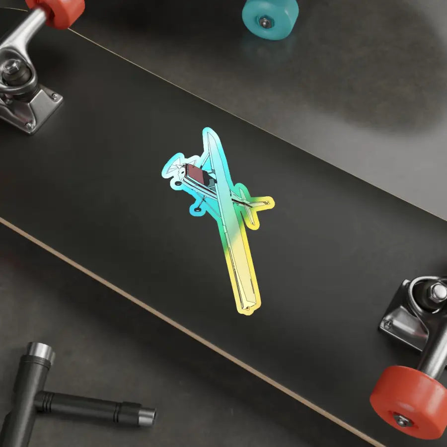 Cessna 172 Holographic Plane Die-Cut Stickers - Paper products - Pilot gifts - WWII warbird t-shirt