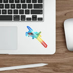 Cessna 172 Holographic Plane Die-Cut Stickers - Paper products - Pilot gifts - WWII warbird t-shirt