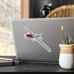 Cessna 172 Kiss-Cut Vinyl Decal - Paper products - Pilot gifts - WWII warbird t-shirt