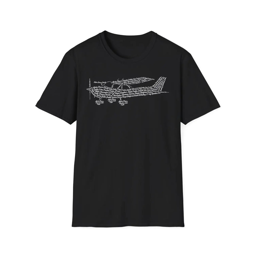 Cessna 172 NATO Phonetic Alphabet Premium T-Shirt - Pilot gifts - WWII warbird t-shirt