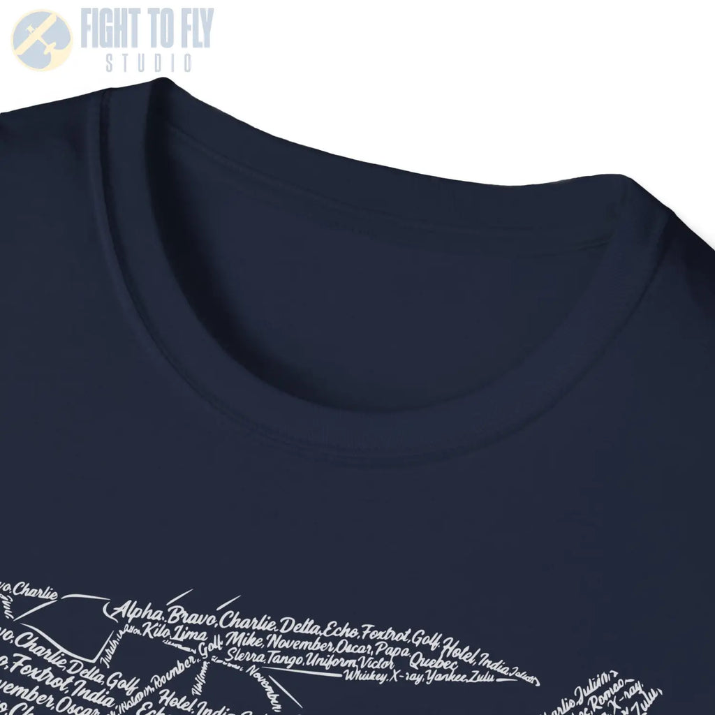 Cessna 172 NATO Phonetic Alphabet Premium T-Shirt - Pilot gifts - WWII warbird t-shirt