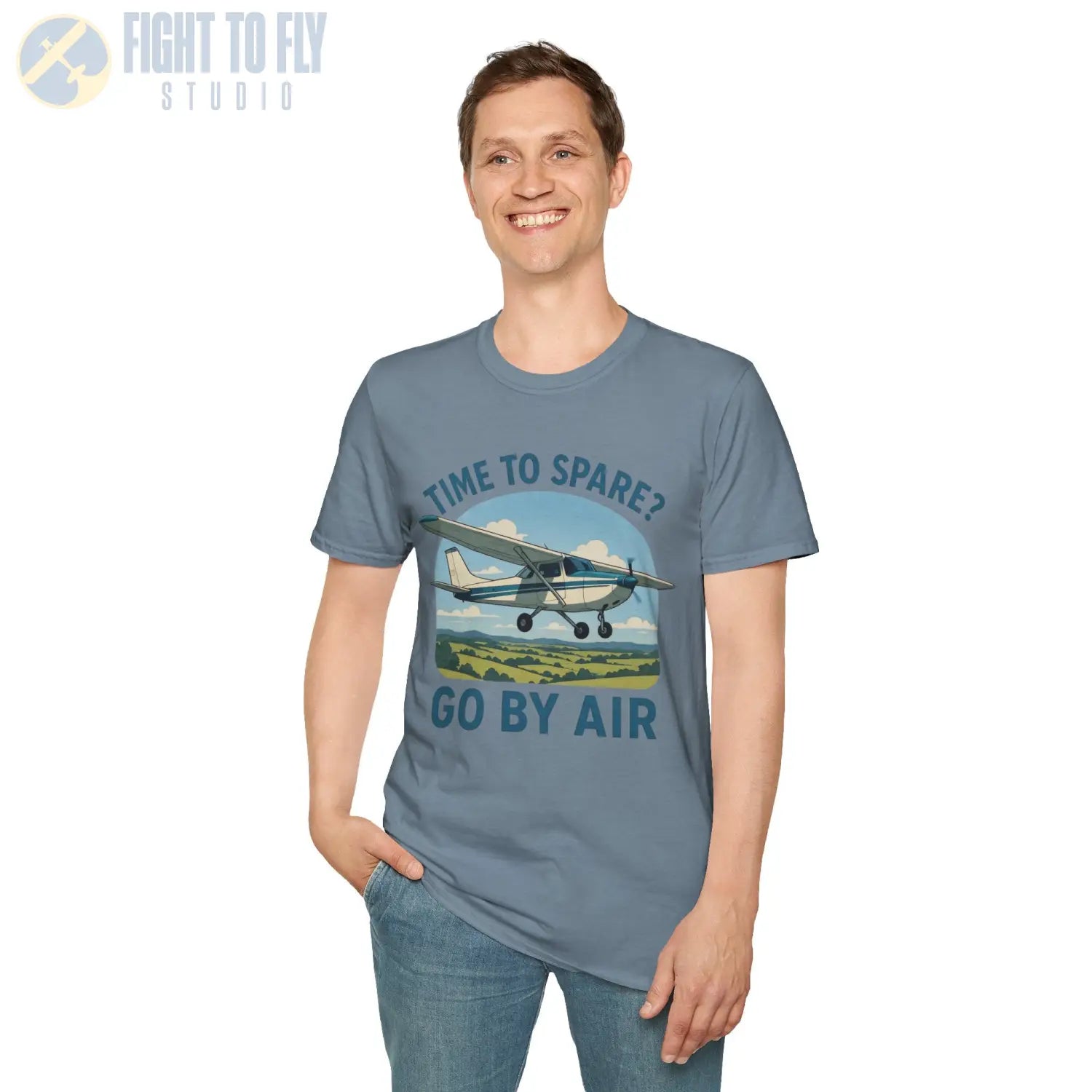 Time to Spare? Go by Air Cessna 172 T Shirt Pilot gifts WWII warbird t shirt
