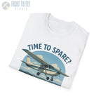 Time to Spare? Go by Air - Cessna 172 - T-Shirt - Pilot gifts - WWII warbird t-shirt