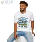 Time to Spare? Go by Air - Cessna 172 - T-Shirt - Pilot gifts - WWII warbird t-shirt
