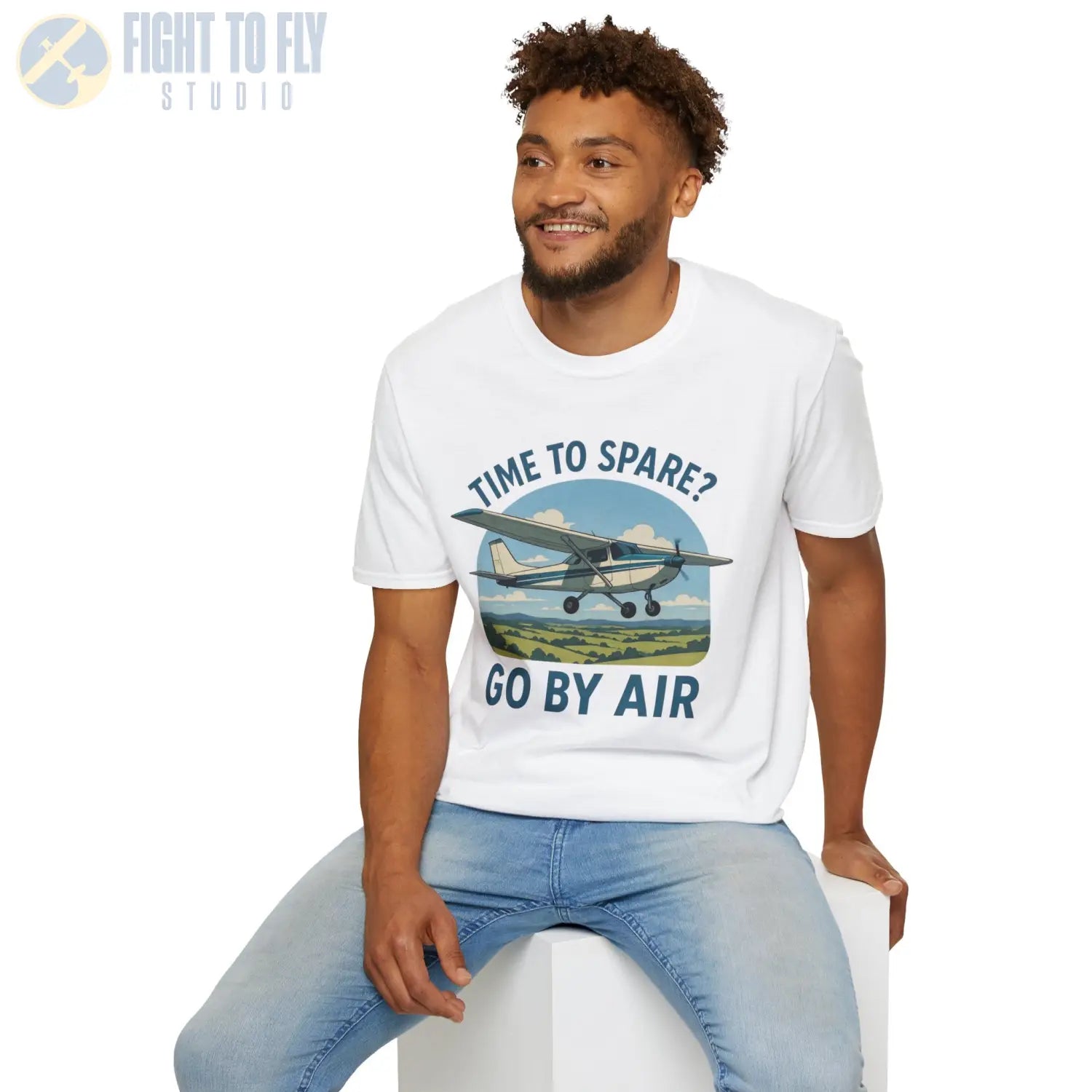 Time to Spare? Go by Air Cessna 172 T Shirt Pilot gifts WWII warbird t shirt