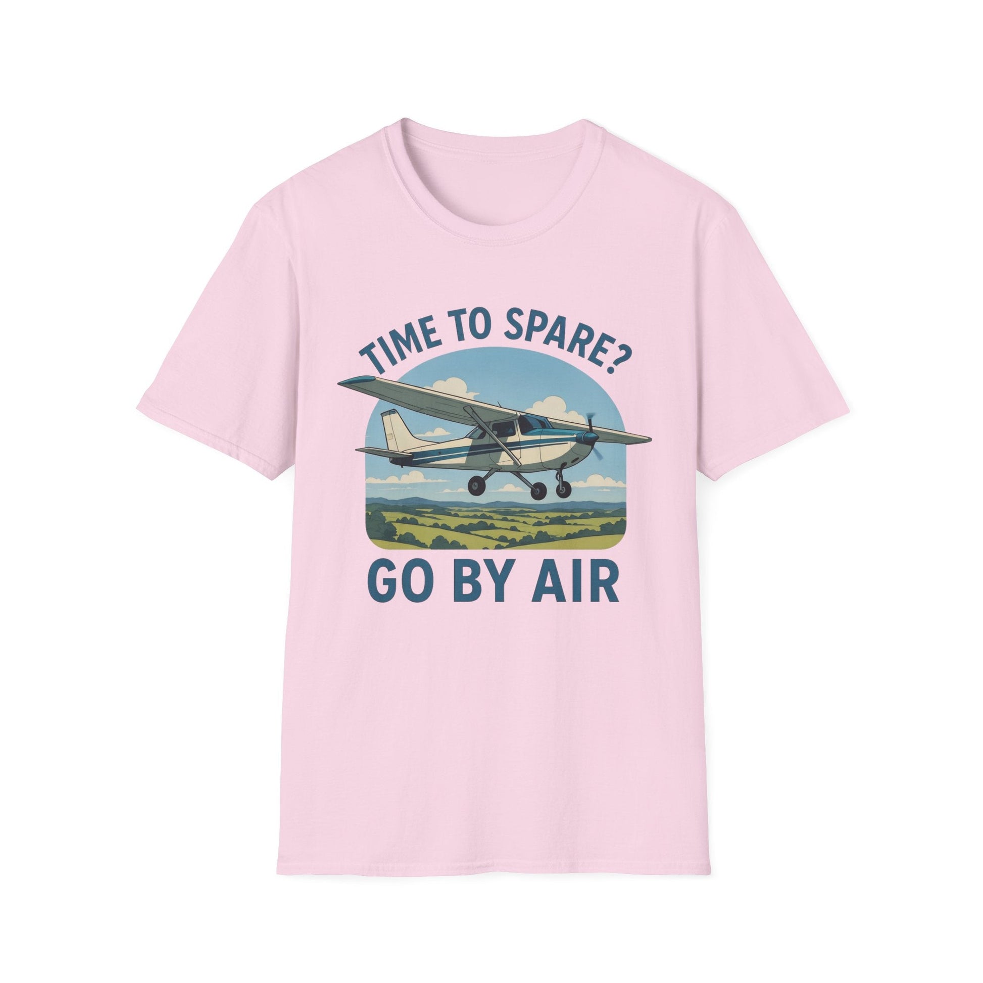 Cessna 172 Premium T-Shirt – “Time to Spare? Go by Air” Skyhawk Aviation Tee - Pilot gifts - WWII warbird t-shirt