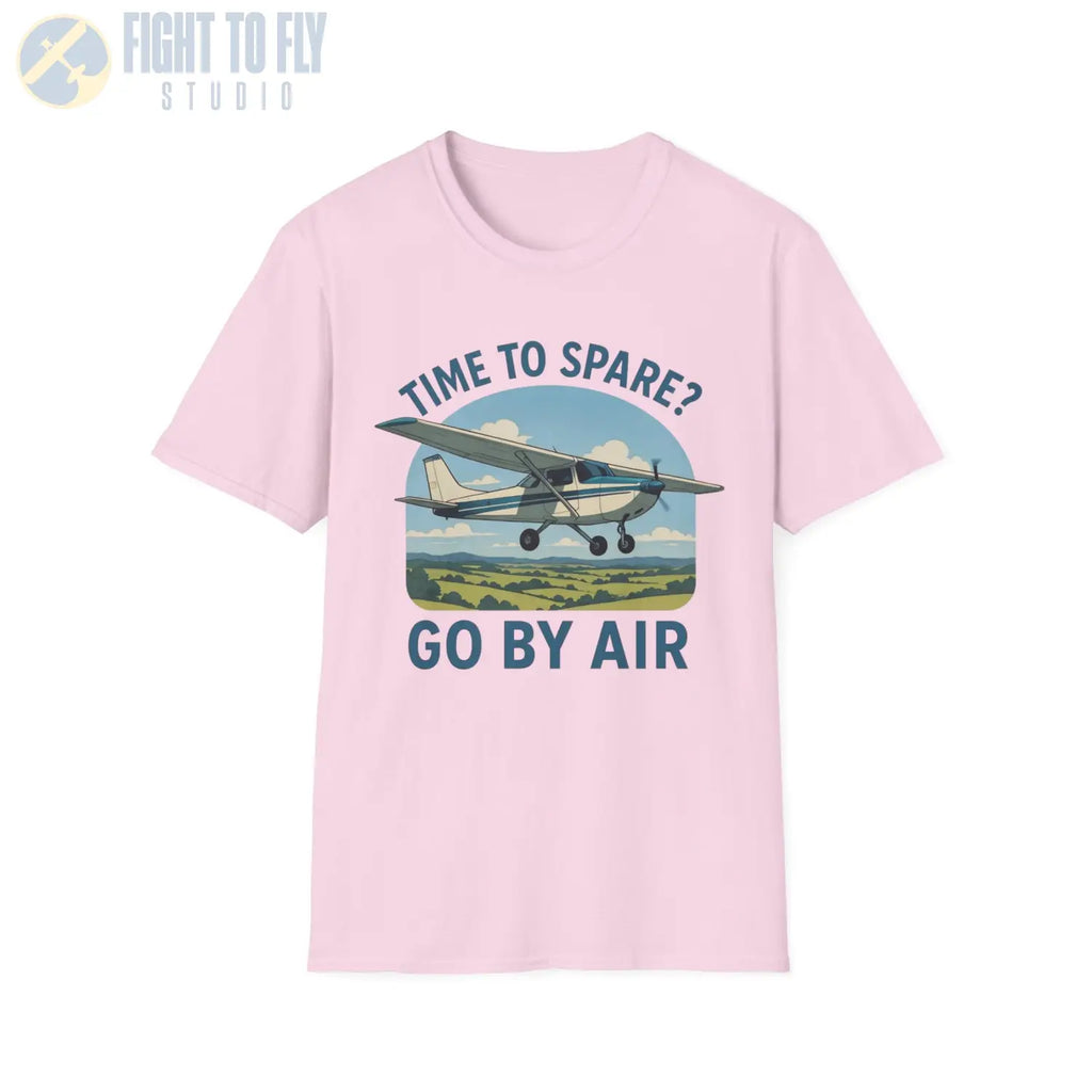 Time to Spare? Go by Air - Cessna 172 - T-Shirt - Pilot gifts - WWII warbird t-shirt