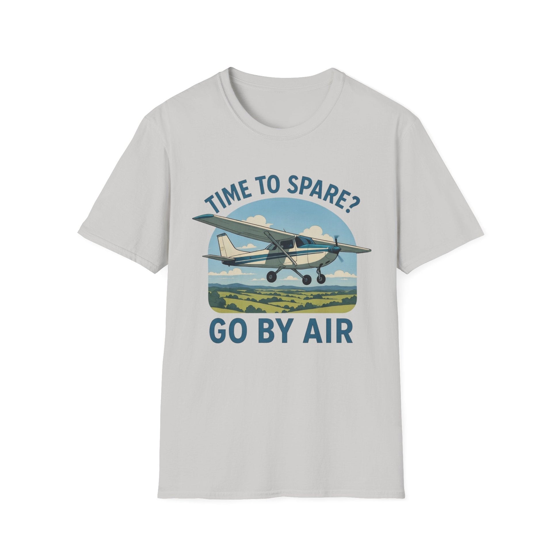 Cessna 172 Premium T-Shirt – “Time to Spare? Go by Air” Skyhawk Aviation Tee - Pilot gifts - WWII warbird t-shirt