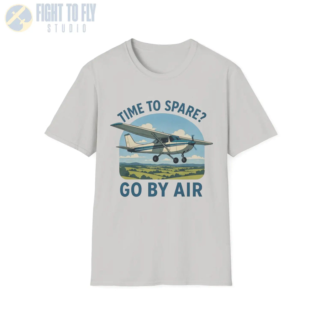 Time to Spare? Go by Air - Cessna 172 - T-Shirt - Pilot gifts - WWII warbird t-shirt