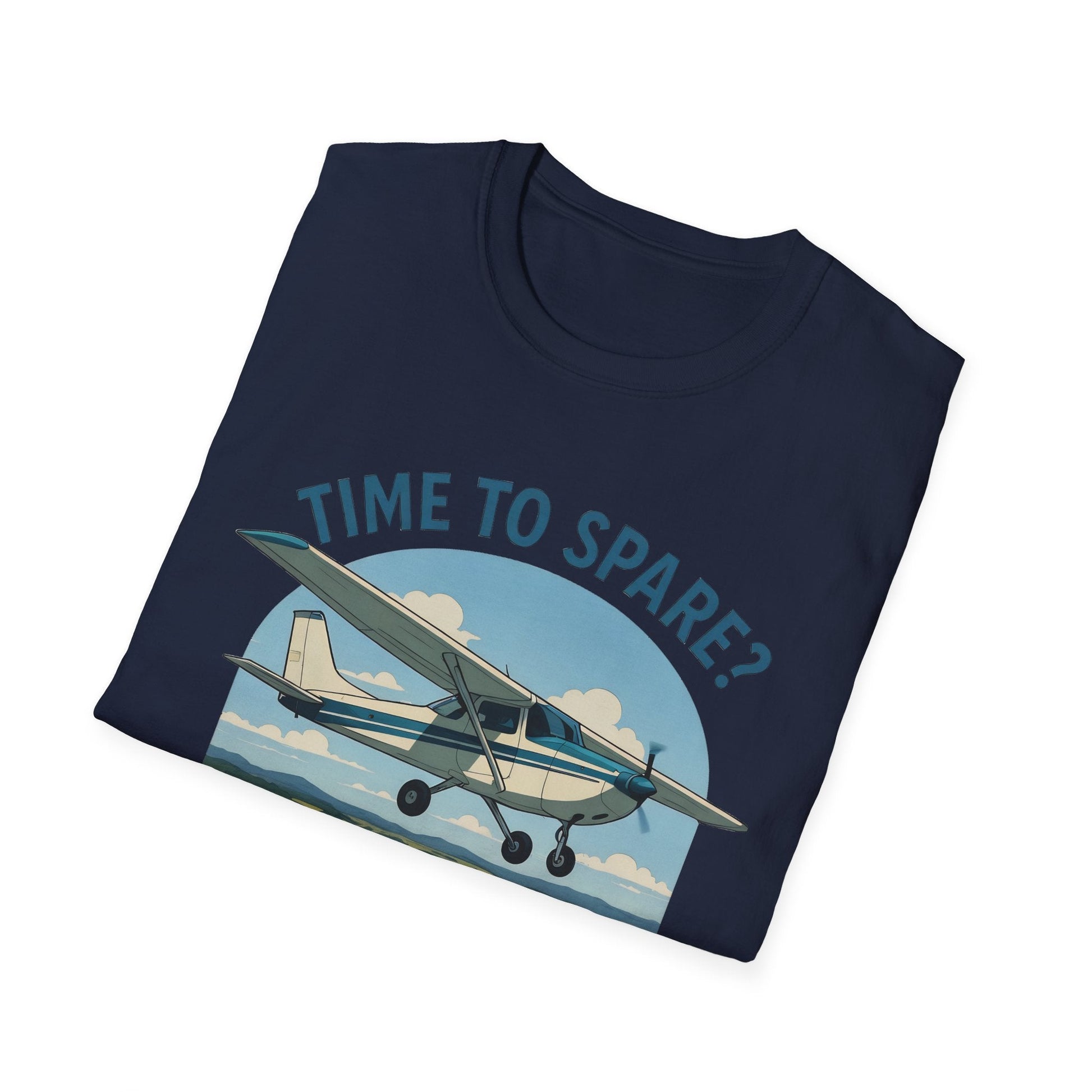 Cessna 172 Premium T-Shirt – “Time to Spare? Go by Air” Skyhawk Aviation Tee - Pilot gifts - WWII warbird t-shirt