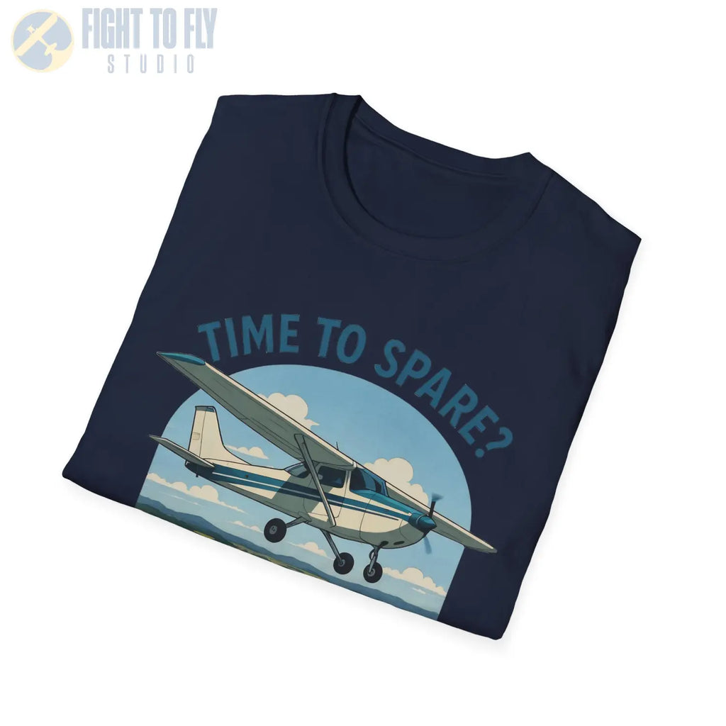 Time to Spare? Go by Air - Cessna 172 - T-Shirt - Pilot gifts - WWII warbird t-shirt