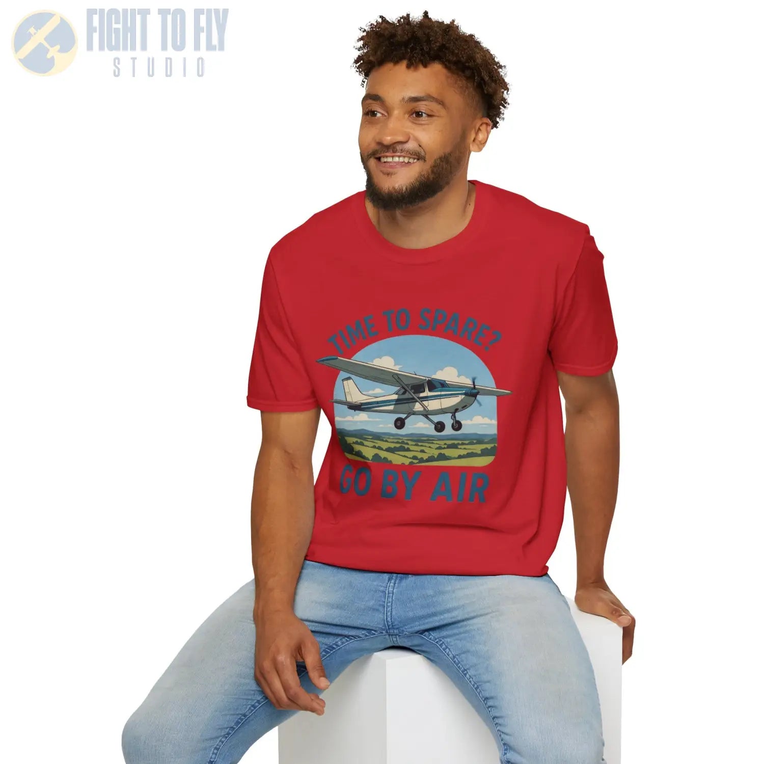 Time to Spare? Go by Air Cessna 172 T Shirt Pilot gifts WWII warbird t shirt