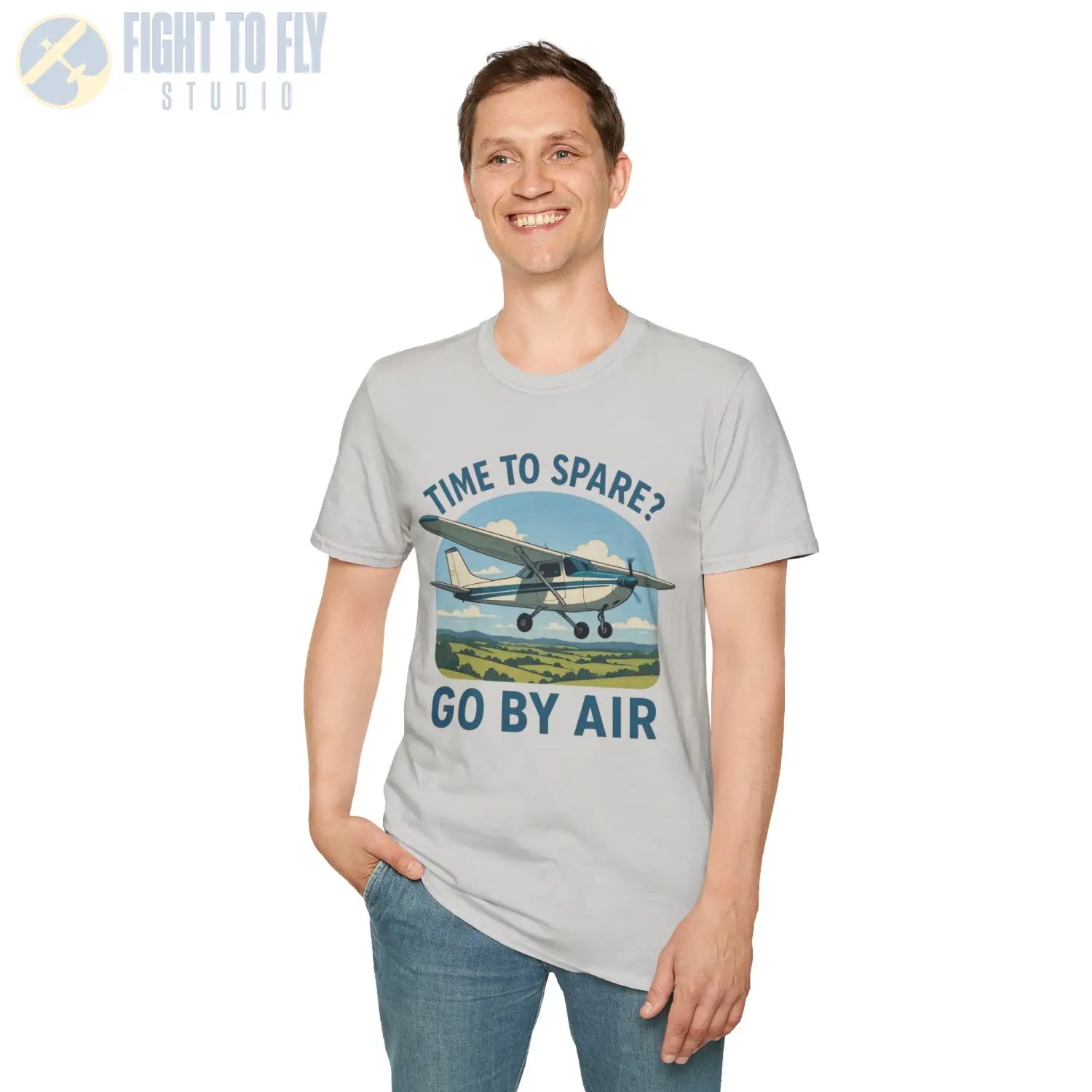 Time to Spare? Go by Air Cessna 172 T Shirt Pilot gifts WWII warbird t shirt