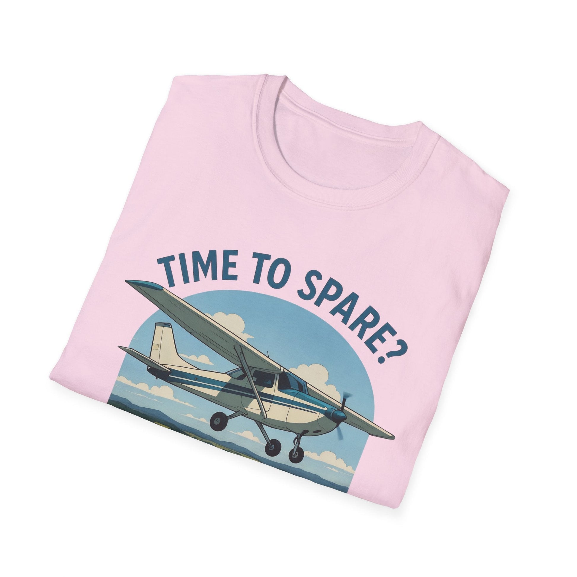 Cessna 172 Premium T-Shirt – “Time to Spare? Go by Air” Skyhawk Aviation Tee - Pilot gifts - WWII warbird t-shirt