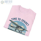Time to Spare? Go by Air - Cessna 172 - T-Shirt - Pilot gifts - WWII warbird t-shirt