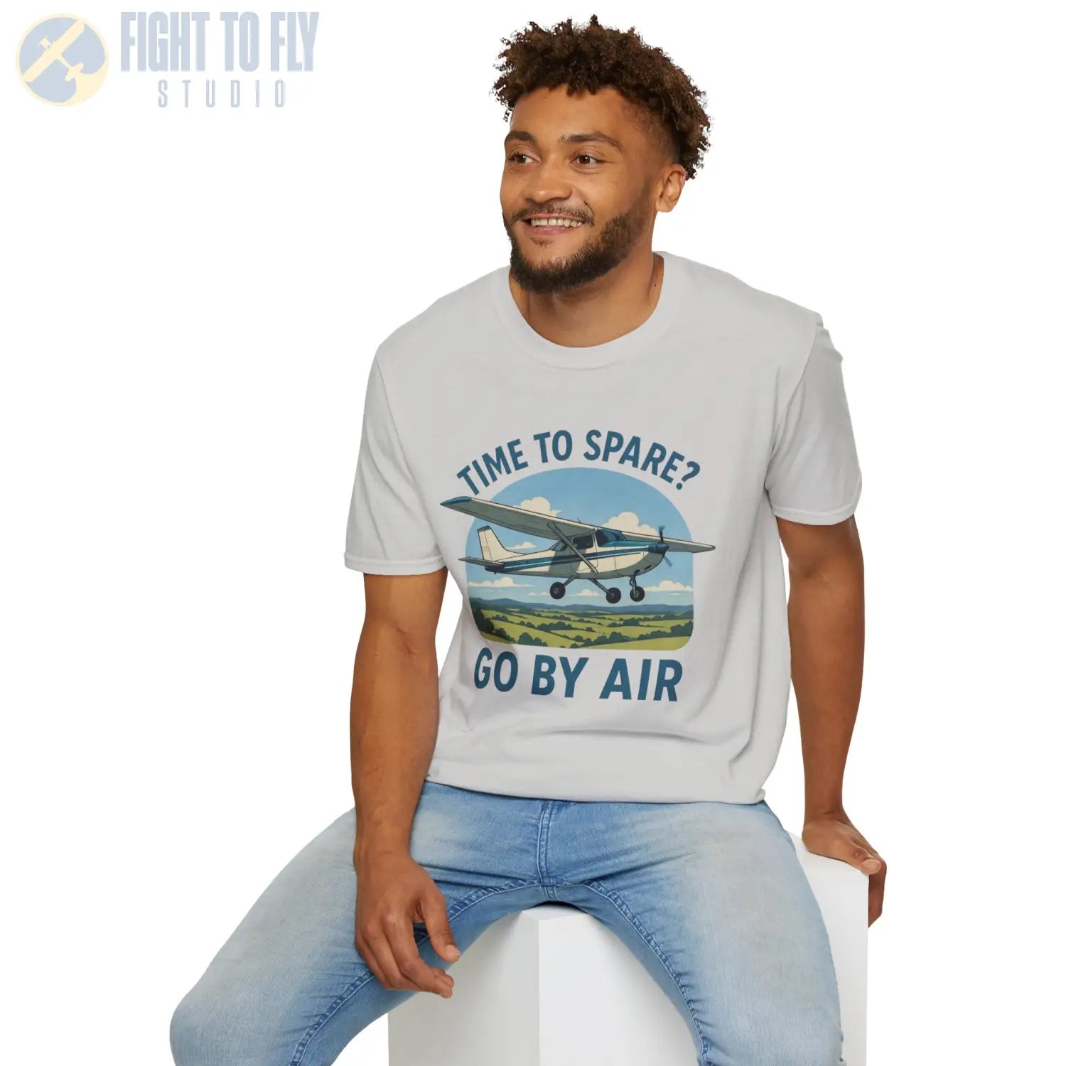 Time to Spare? Go by Air Cessna 172 T Shirt Pilot gifts WWII warbird t shirt