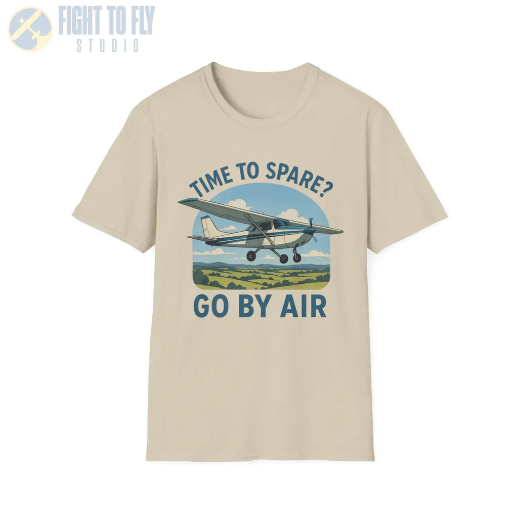Time to Spare? Go by Air - Cessna 172 - T-Shirt - Pilot gifts - WWII warbird t-shirt