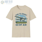 Time to Spare? Go by Air - Cessna 172 - T-Shirt - Pilot gifts - WWII warbird t-shirt