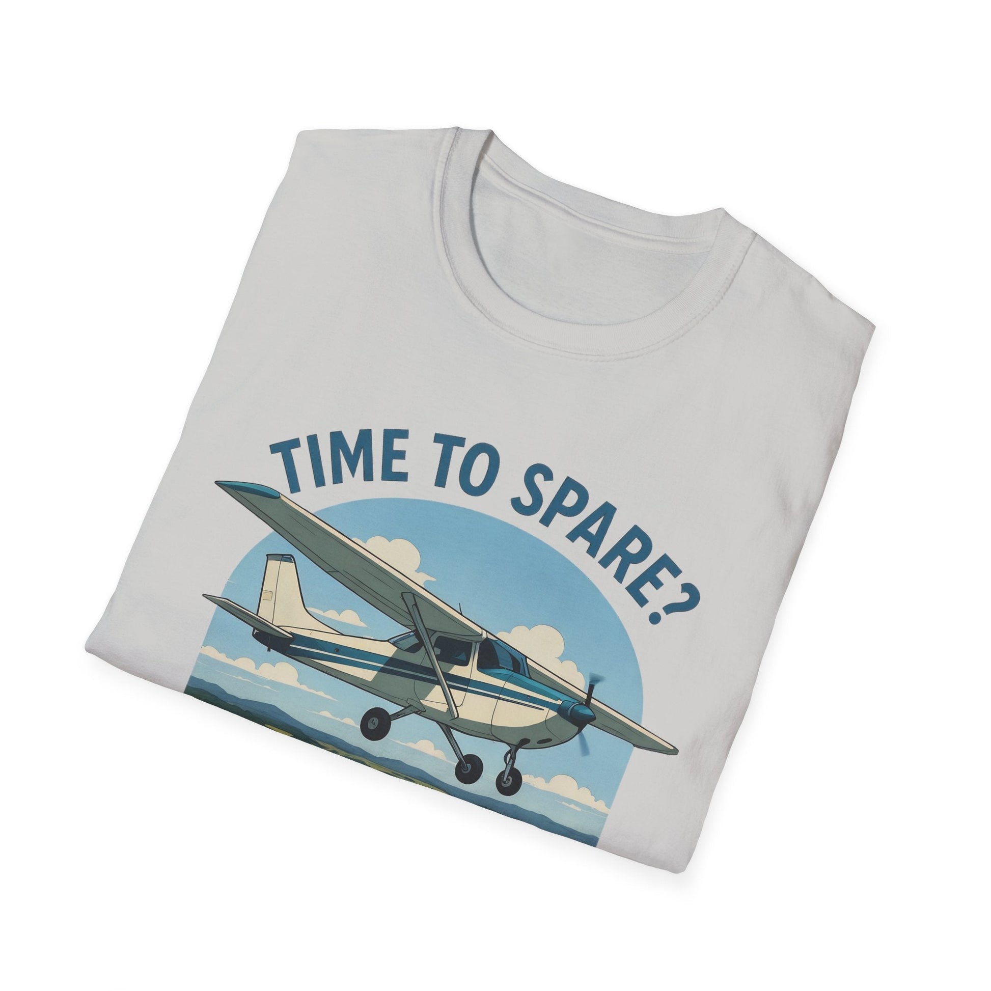 Cessna 172 Premium T-Shirt – “Time to Spare? Go by Air” Skyhawk Aviation Tee - Pilot gifts - WWII warbird t-shirt