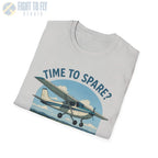 Time to Spare? Go by Air - Cessna 172 - T-Shirt - Pilot gifts - WWII warbird t-shirt
