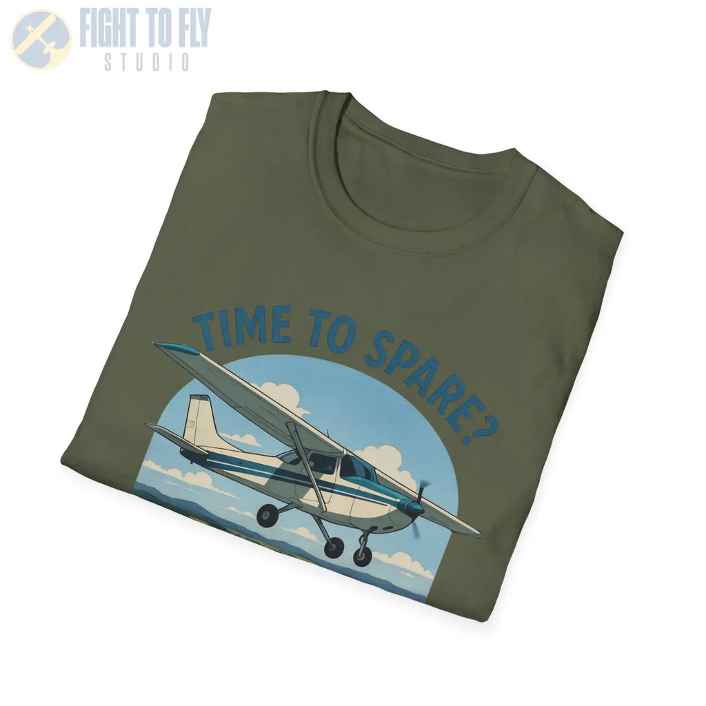 Time to Spare? Go by Air - Cessna 172 - T-Shirt - Pilot gifts - WWII warbird t-shirt