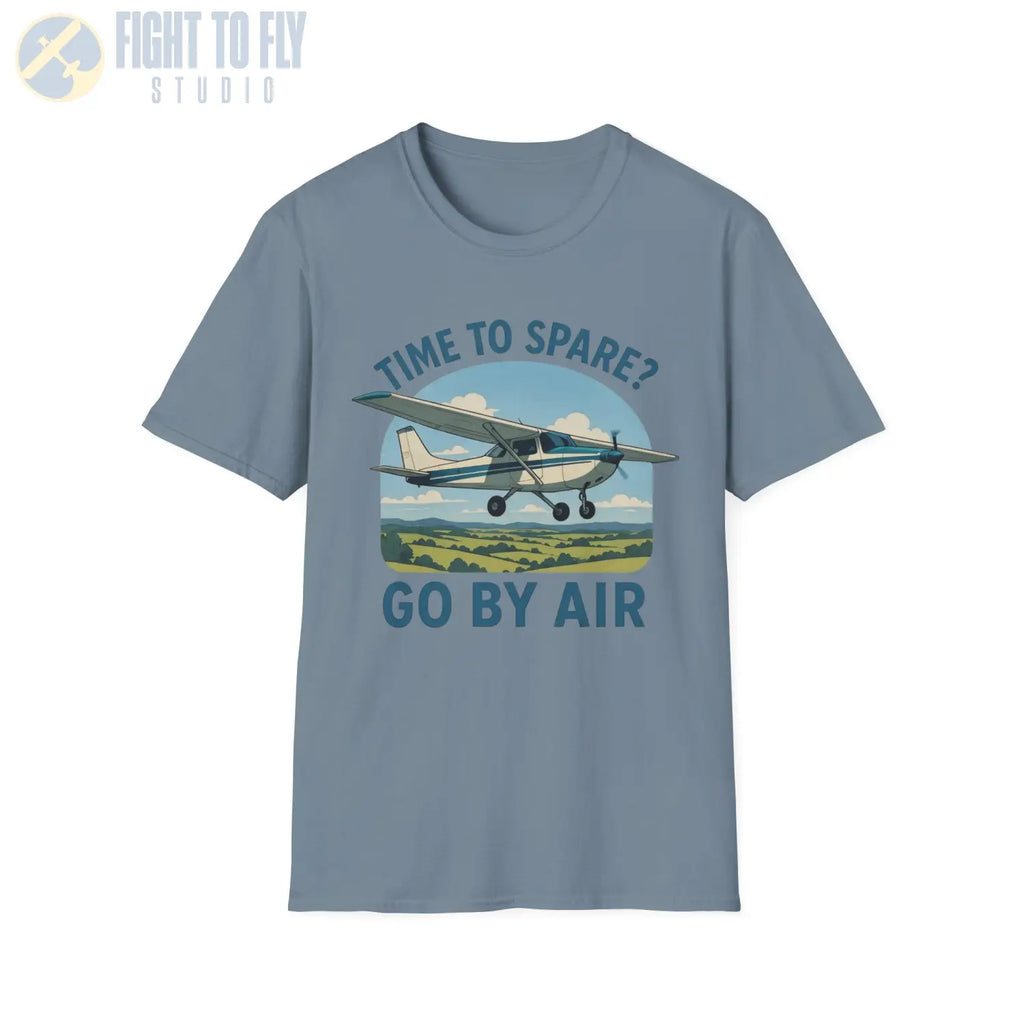 Time to Spare? Go by Air - Cessna 172 - T-Shirt - Pilot gifts - WWII warbird t-shirt