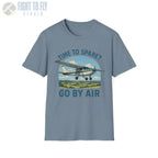 Time to Spare? Go by Air - Cessna 172 - T-Shirt - Pilot gifts - WWII warbird t-shirt